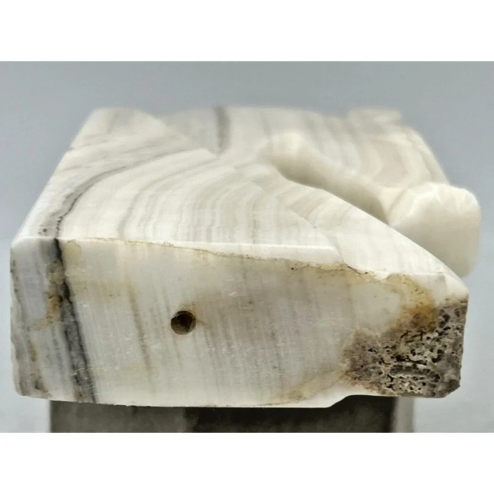 Hand Carved Onyx Horse Head Figure Missing Bottom MCM Aprox‎ 8 Inches